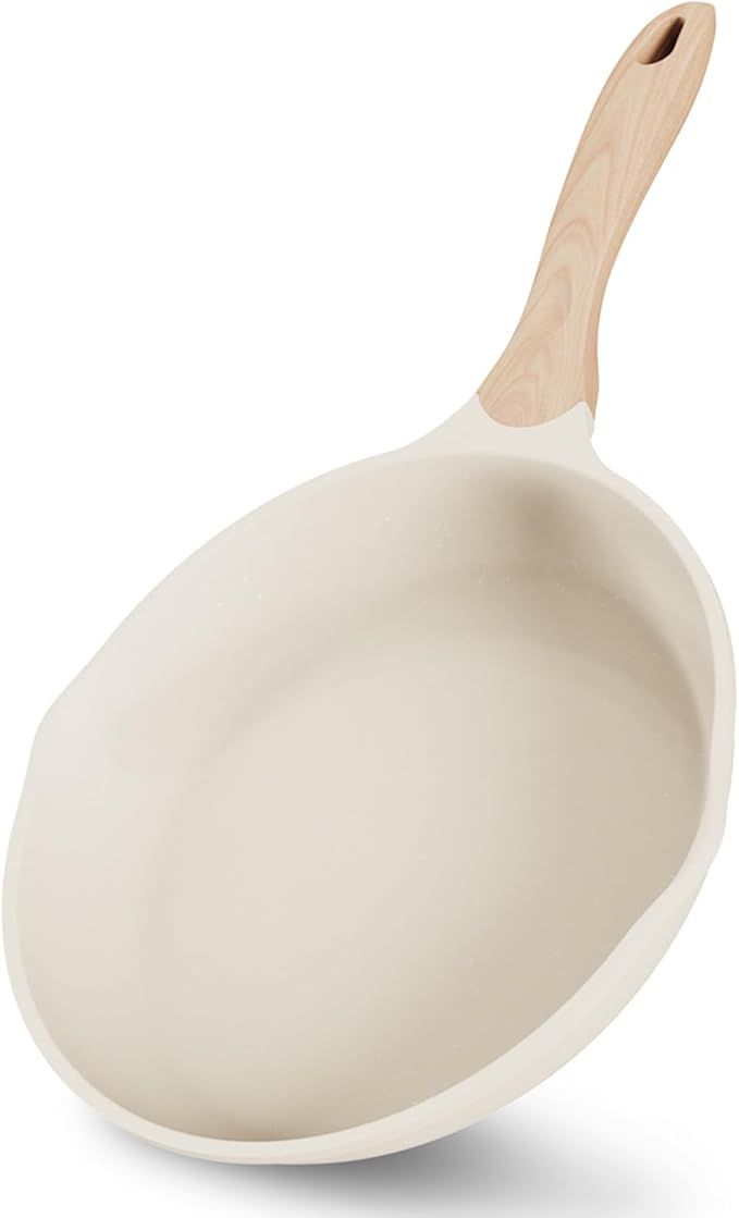 JEETEE 8 Inch Nonstick Frying Pan Stone Coating Cookware, Nonstick Omelette by JEETEE