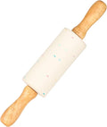 Mini Silicone Rolling Pin for Kids, Non-stick Surface Wood Handle, 9 Inch 1 by Honglida
