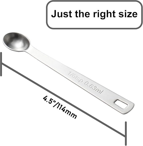 1PCS 1/6 Teaspoon Single Tiny Measuring Spoon, Small Individual Stainless Steel - Image 2