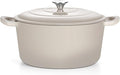 TeamFar Enameled Cast Iron Dutch Oven, 7qt Dutch Oven Pot Nonstick Cookware by TeamFar