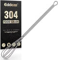 Long Mini Whisks Stainless Steel, Eddeas Skinny Small Whisk 10 inch Tiny Whisk by Eddeas