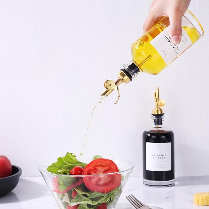 Molimoli Glass Olive Oil Cruet Set - 350ml Bottles - Image 6