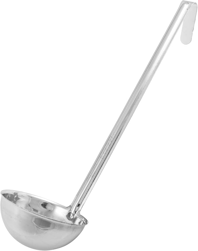 Winco One Piece Stainless Steel Ladle, 10 Ounce by Winco