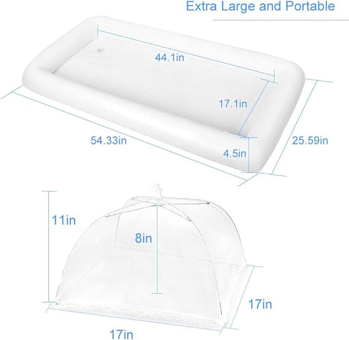1PCS Inflatable Serving Bars and 3PCS Mesh Food Umbrella Covers Tent - Image 2