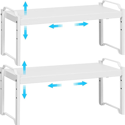 2 Pack Stackable Expandable Shelves by X-cosrack