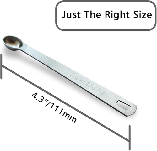 1PCS 1/8 Teaspoon Single Tiny Measuring Spoon, Small Individual Stainless Steel - Image 2