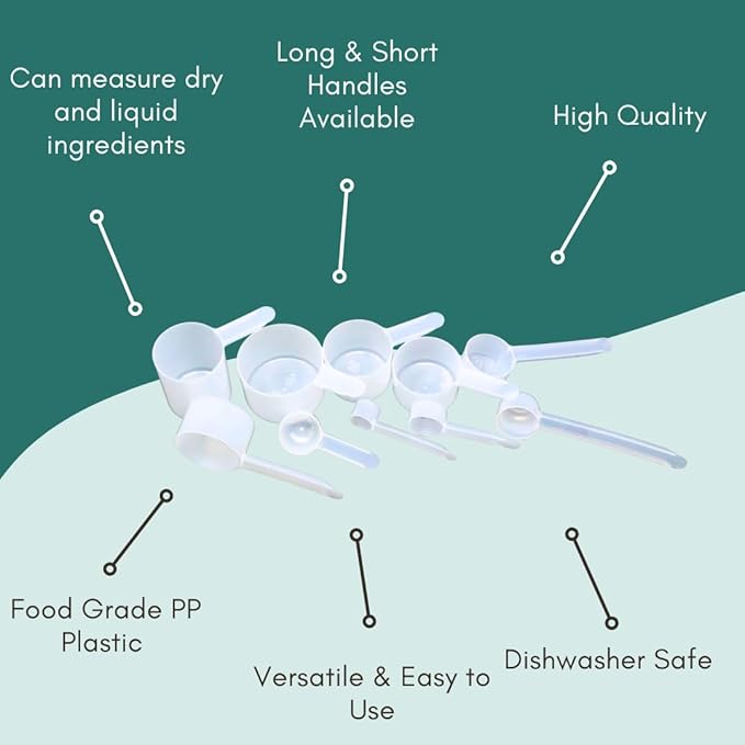 1/4 Cup Long Handle Plastic Measuring Scoop - Image 6