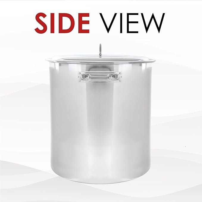 Concord 50 Quart Stainless Steel Stock Pot Cookware - Image 2