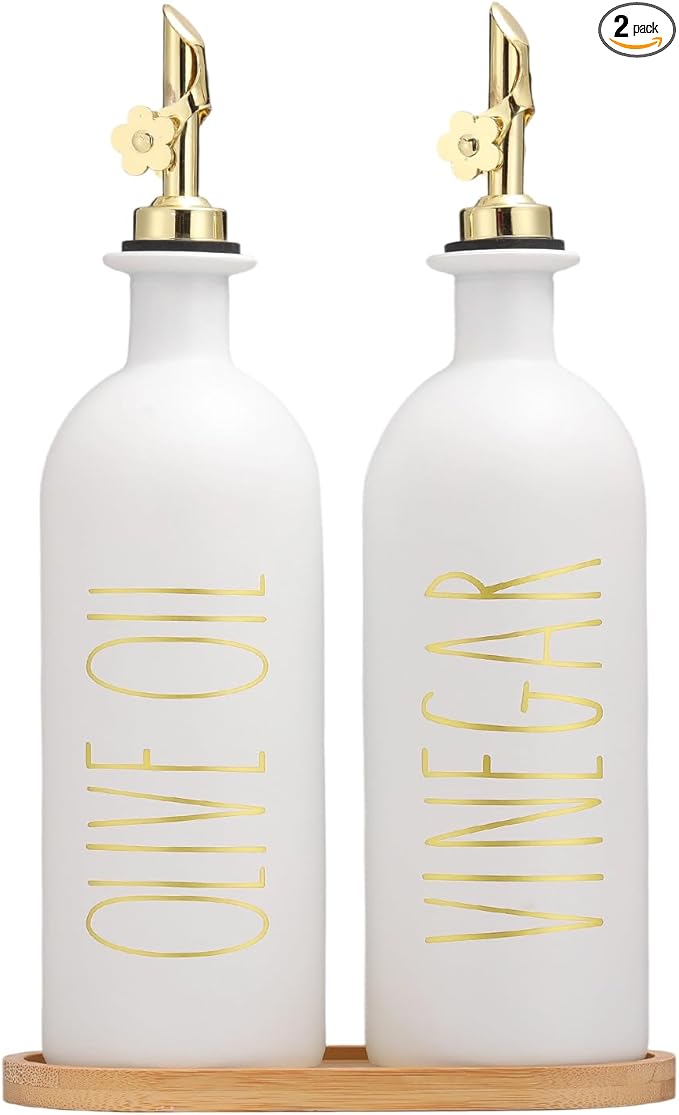 HOMCDALY 16oz Olive Oil Dispenser Bottles by HOME