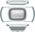 Qimh Collapsible Colander | Over The Sink Silicone Kitchen Strainers and by Qimh