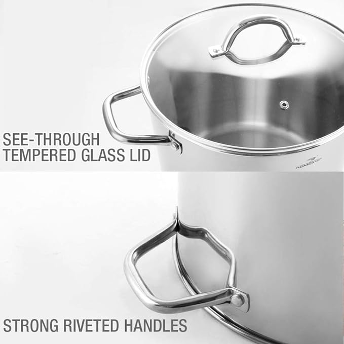 HOMICHEF 10 Quart Stock Pot - Image 6