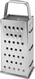 Stainless Steel Vegetable Grater, 4-Sided Portable Metal Grater, Cheese Grater by Unknown