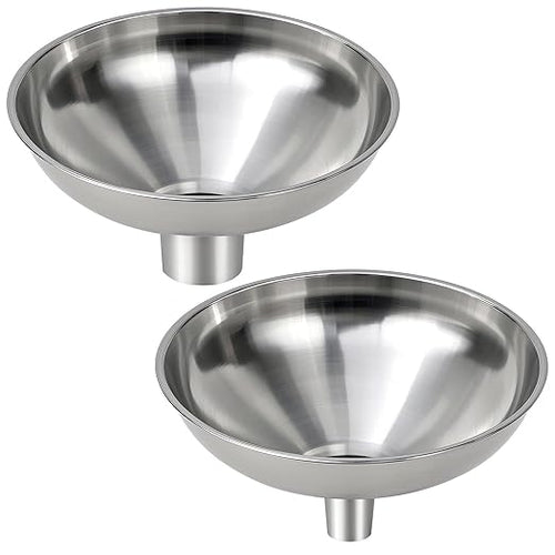 2 Pack Stainless Steel Kitchen Funnel Set by Unknown