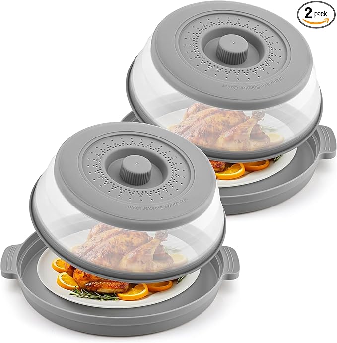 2 Pack Microwave Splatter Cover by Unknown