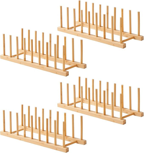 4 PCS Bamboo Dish Dying Rack by Worthyeah