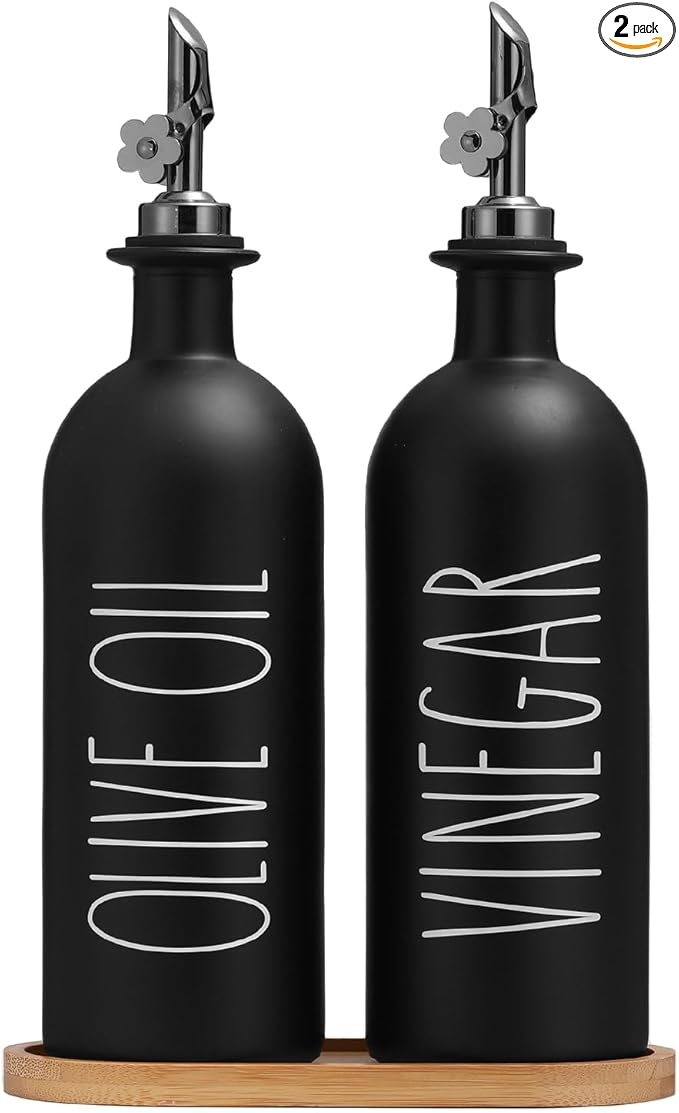 HOMCDALY 16oz Olive Oil Dispenser Bottles by HOME