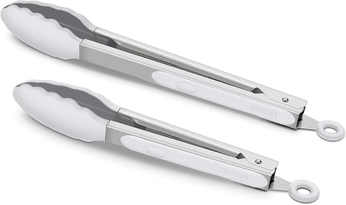 2 Pack Silicone Kitchen Tongs – 9" & 12" Set, Heat Resistant up to 500°F by ALLWIN-HOUSEWARE