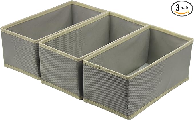 Bructhun Sock Drawer Organizer 3 Pack by Bructhun