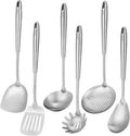 18/10 Stainless Steel Kitchen Utensils Set, Skimmer Spoon, Pasta Serve by Standcn