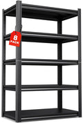 Set of 8 71"H Garage Shelving-2050LBS 5 Tier Storage Shelves, Adjustable Heavy by Unknown