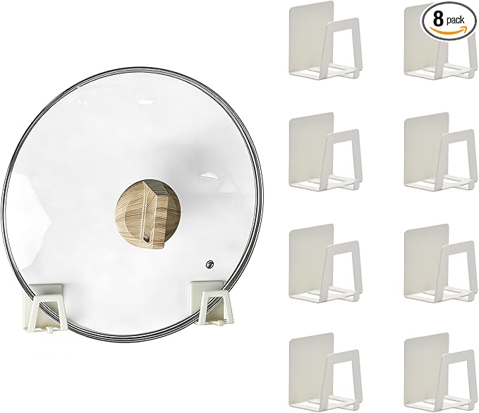 Pot Lid Holders Organizer Wall-Mounted Hook Rack Holder Organizers Inside by Unknown