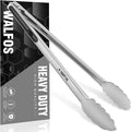 Walfos 17 Inch Extra Long Grill Tongs, Ultimate Stainless Steel BBQ Tongs by Walfos