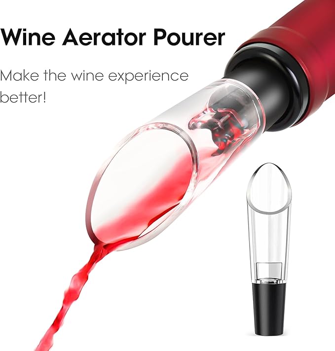 Beneno Multifunctional Wine Bottle Opener Gift Wing Corkscrew, Foil Cutter - Image 6