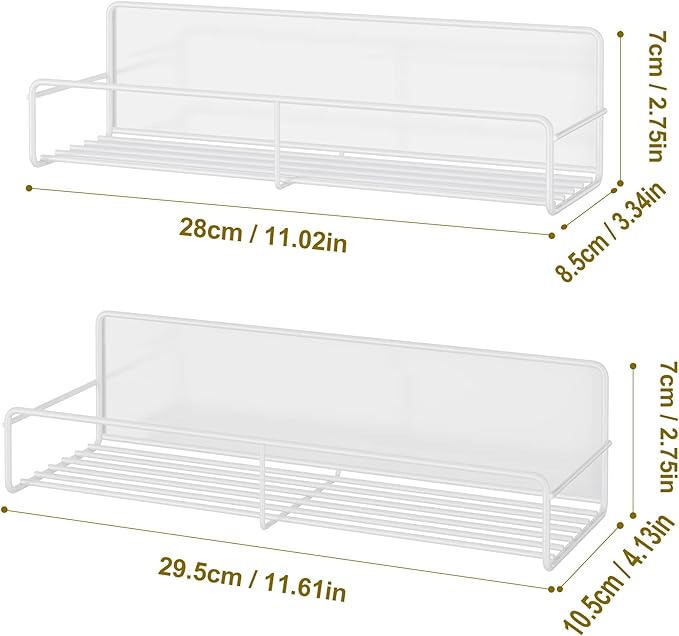 Mystozer 4 Pack Magnetic Spice Rack Organizer, Space Saver - Image 6