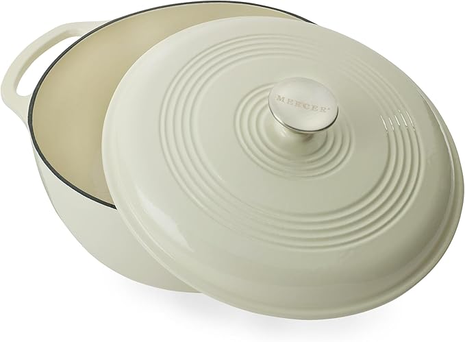 Mercer Culinary Enameled Cast Iron Round Dutch Oven, 6 qt. - Image 4