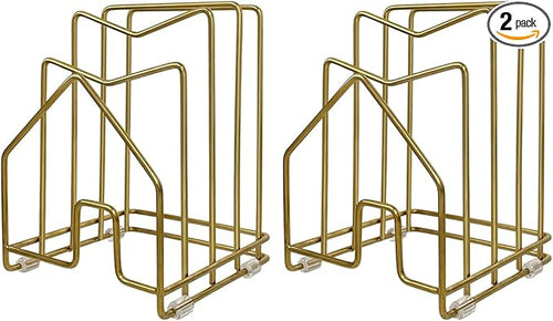 2 Pack Pot Lid Organizer Cutting Board Holder Inside Cabinet 304 Stainless by SUNFICON