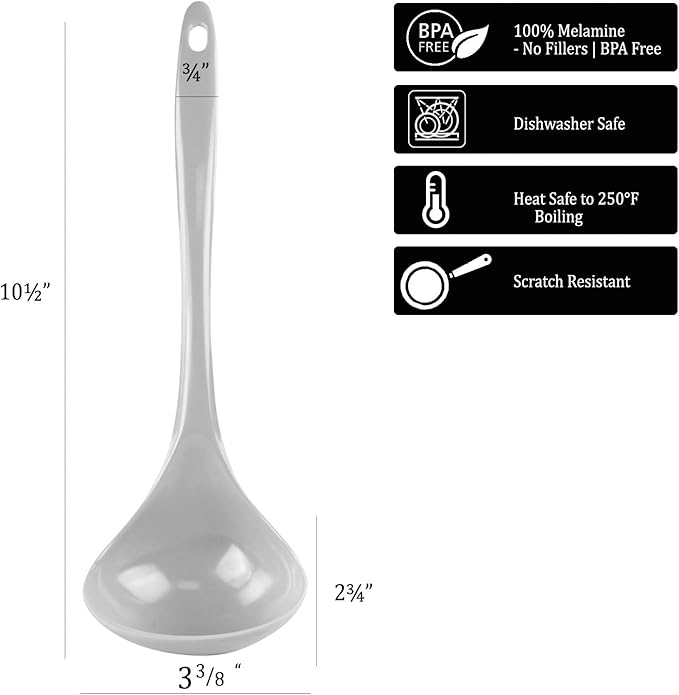 Reston Lloyd Calypso Basics 100% Melamine Ladle Utensil, 1 Piece, 1 piece - Image 4