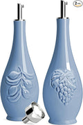HOMBENE Porcelain Oil and Vinegar Dispenser, 16oz Oil Dispenser by HOMBENE