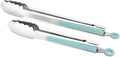 Premium 304 Stainless Steel Tongs Set – 12" Grill Tongs & 9" Cooking Tongs by ALLWIN-HOUSEWARE