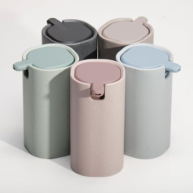 LINE+ARC Modern Easy-to-Press Soap Dispenser. No-Rust Cute Bathroom Green - Image 2
