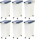 IRIS USA Airtight Dog Food Storage Container, Attachable Wheels, by IRISUSA