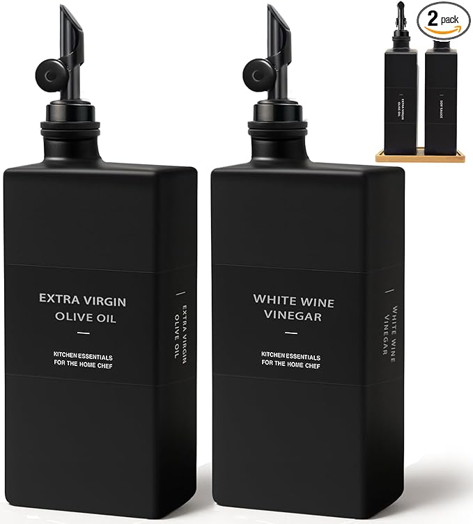 Olive Oil Dispenser Bottle for Kitchen by Gelury