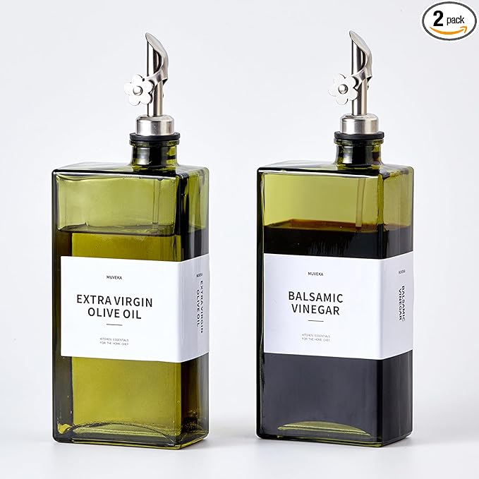 Olive Oil Dispenser Bottle for Kitchen, 16.9oz /500ml Cooking Vinegar Dispenser by Unknown