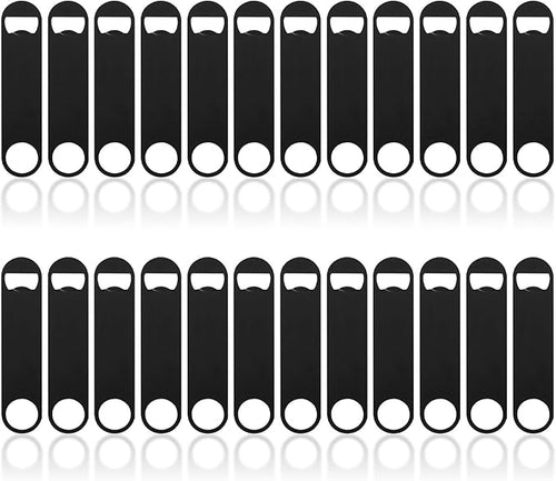 24 Pack Flat Beer Bottle Opener 7 inch Heavy Duty Stainless Steel Flat Bottle by Ohiyoo
