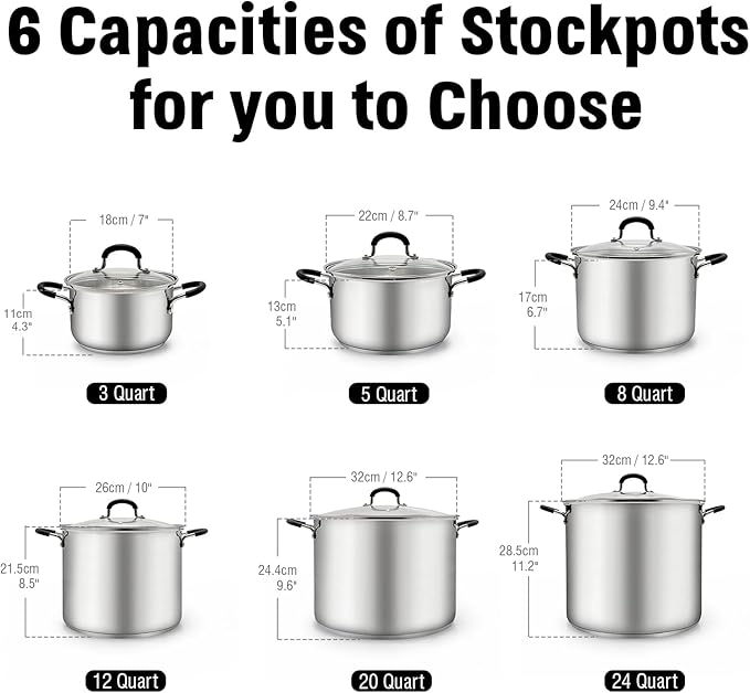 Cook N Home Stockpot Large pot Sauce Pot Induction Pot - Image 2
