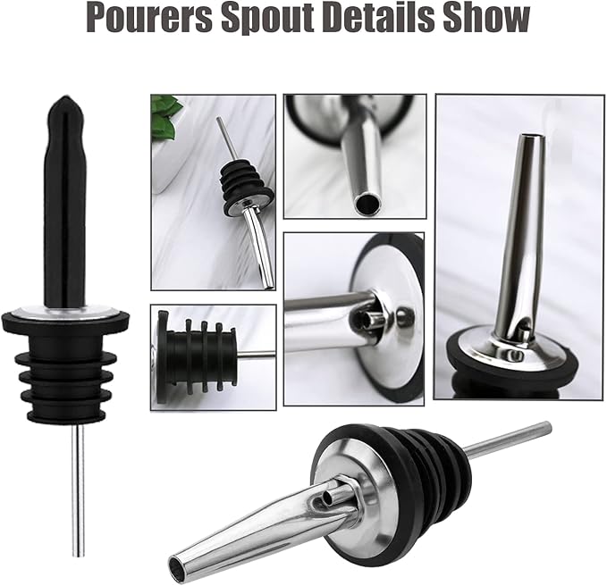 Pafusen 12 Pack Liquor Bottle Pourers, Liquor Pour Spout - Image 7
