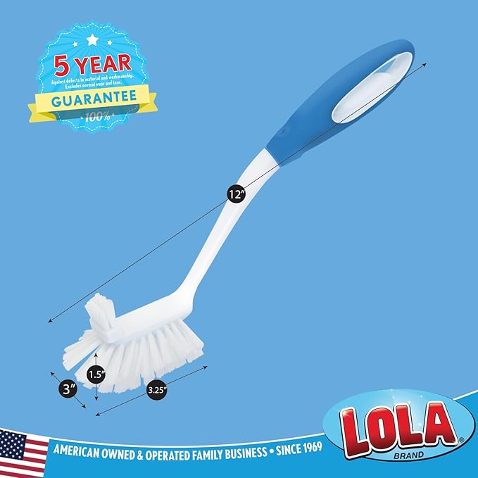 LOLA Pro Utility All Purpose Kitchen Cleaning Brush, 4 Pack, Durable Bristles - Image 5