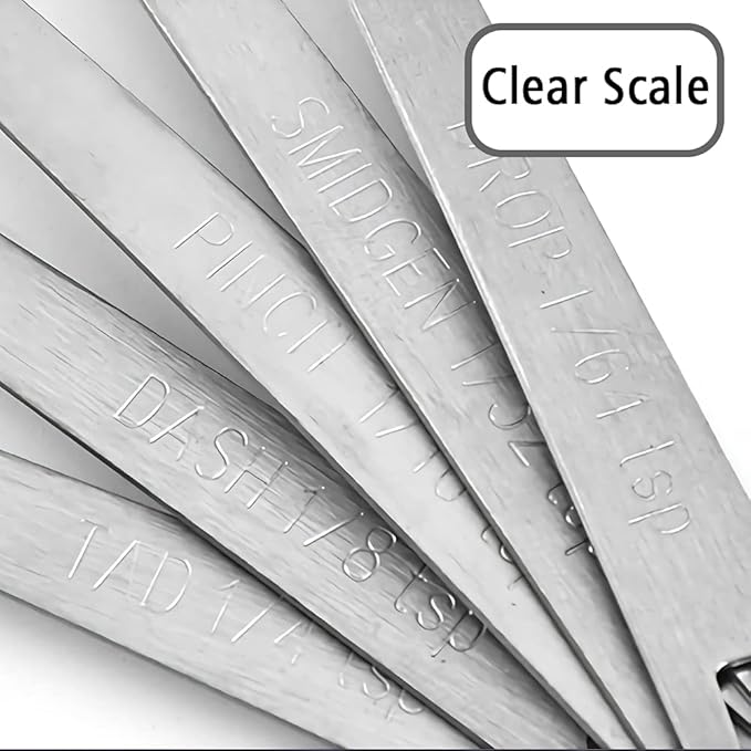 5PCS 1/8 Teaspoon Single Tiny Measuring Spoon, Small Individual Stainless Steel - Image 3