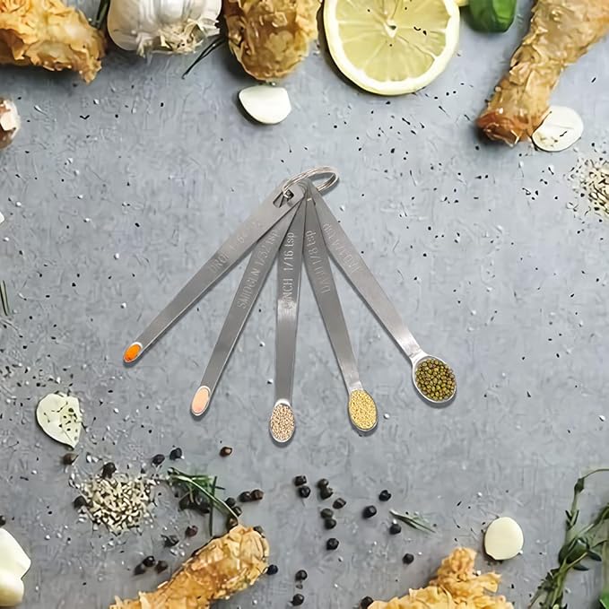 2PCS 1/32 Teaspoon Single Tiny Measuring Spoon, Small Individual Stainless - Image 6