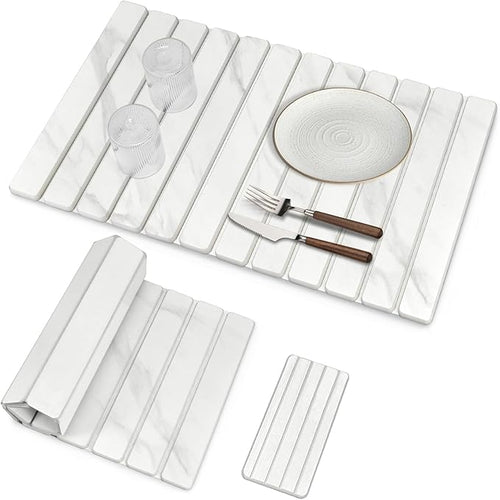 2 PCS Extra Large Stone Dish Drying Mats by Unknown