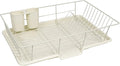 Sweet Home Collection Metal, Plasic 3 Piece Dish Drainer Rack Set by SweetHomeCollection