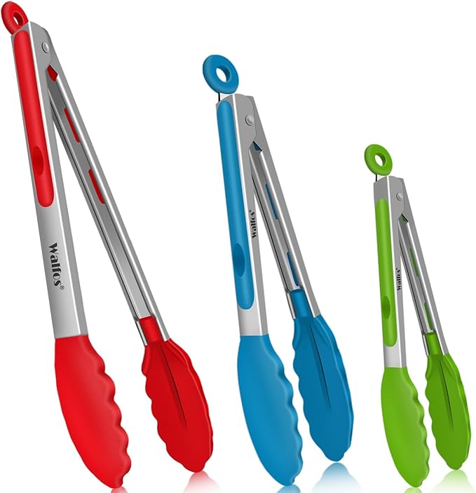 Walfos Silicone Tongs for Cooking by Walfos