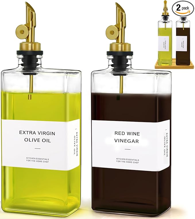 Olive Oil Dispenser Bottle for Kitchen by Gelury