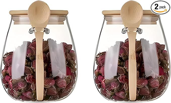 Airtight glass jar storage container by DNIENKGE