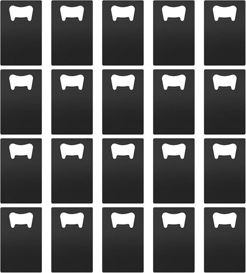 20 Pcs Stainless Steel Metal Card Beer Bottle Openers, DIY Party Favor Wedding by Yugada