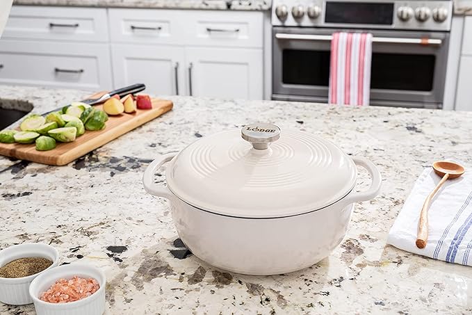 Lodge 3 Quart Enameled Cast Iron Dutch Oven - Image 2
